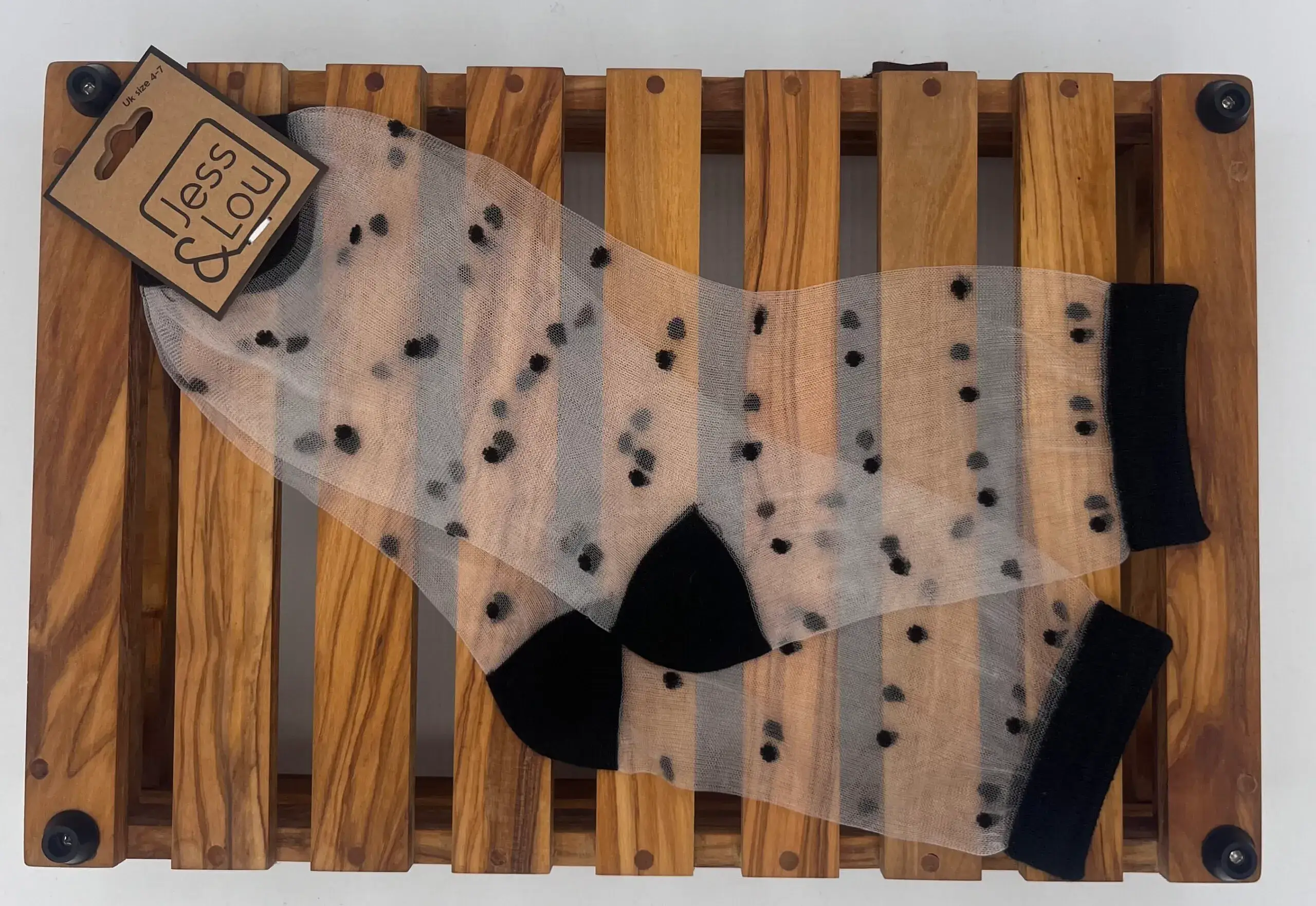 Jess & Lou – wholesale Socks – Women's – Footwear Elegance - Fashion Mesh Socks5