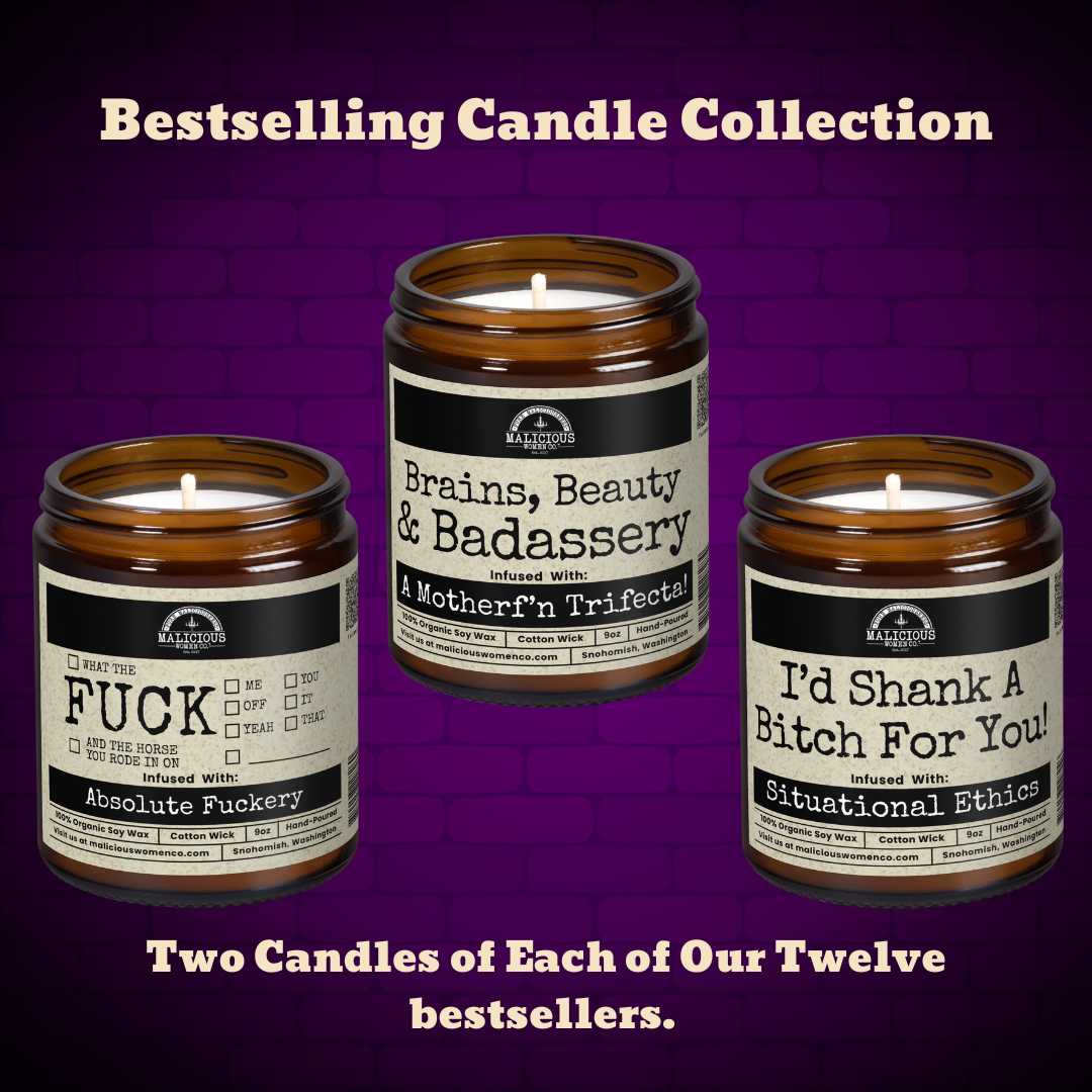Malicious Women Candle Co - Wholesale Jar/Filled Candle - The Bestselling 24 Candle Collection1