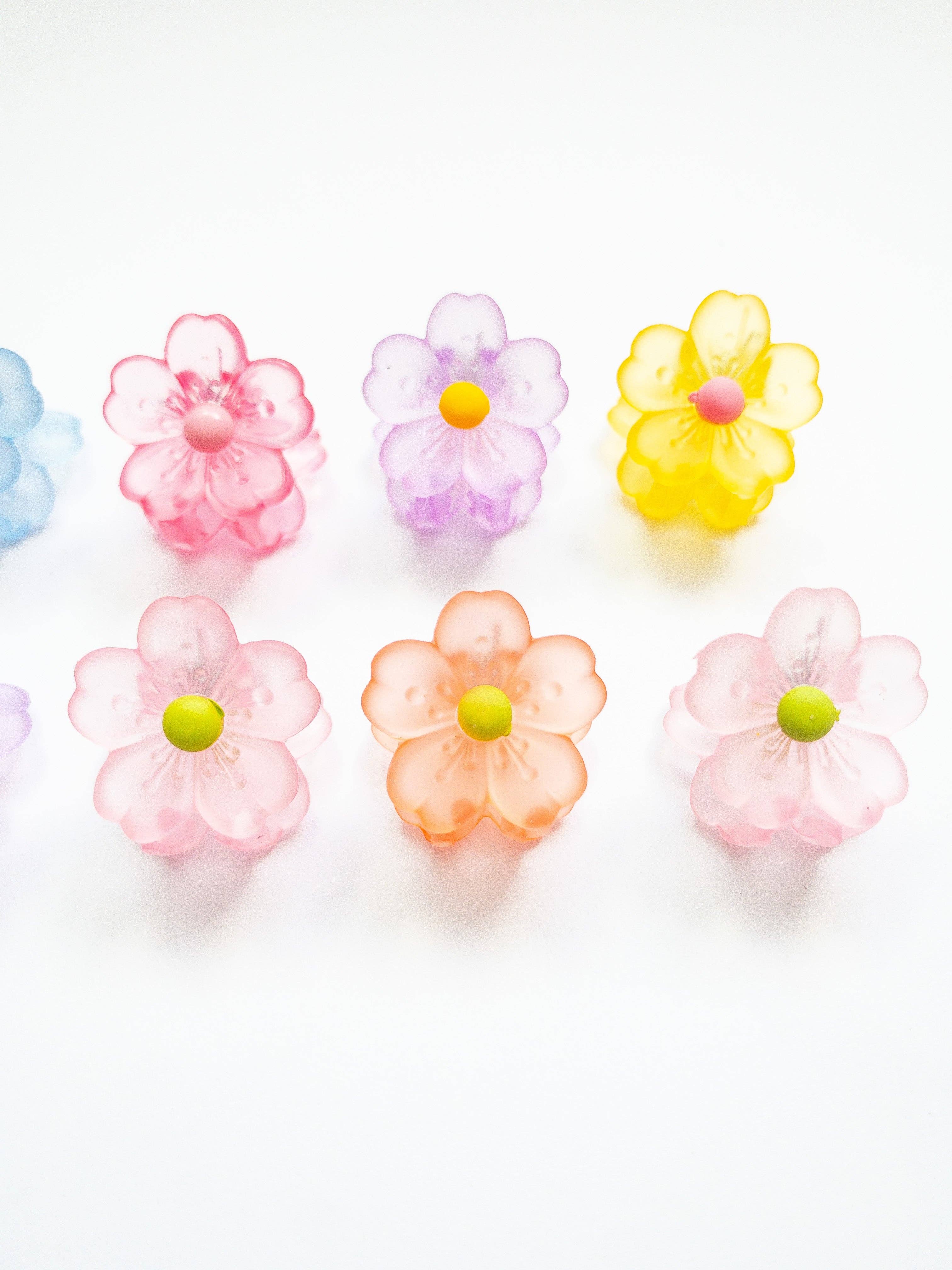 Eggy Cakes - Wholesale Hair Clip - Kids - Sakura Flower Small Hair Claws6