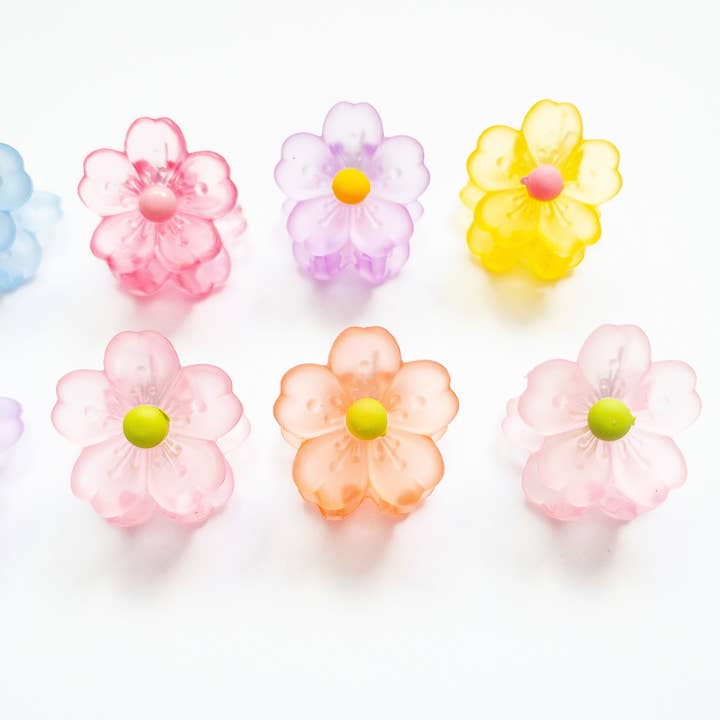 Eggy Cakes - Wholesale Hair Clip - Kids - Sakura Flower Small Hair Claws6