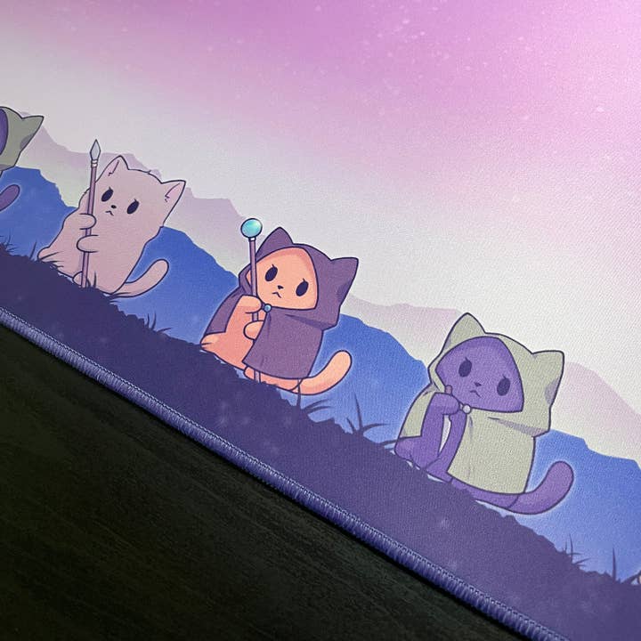 Caverns & Calicos – wholesale Mousepad/trackpad – CnC Snow Cats Playmat5