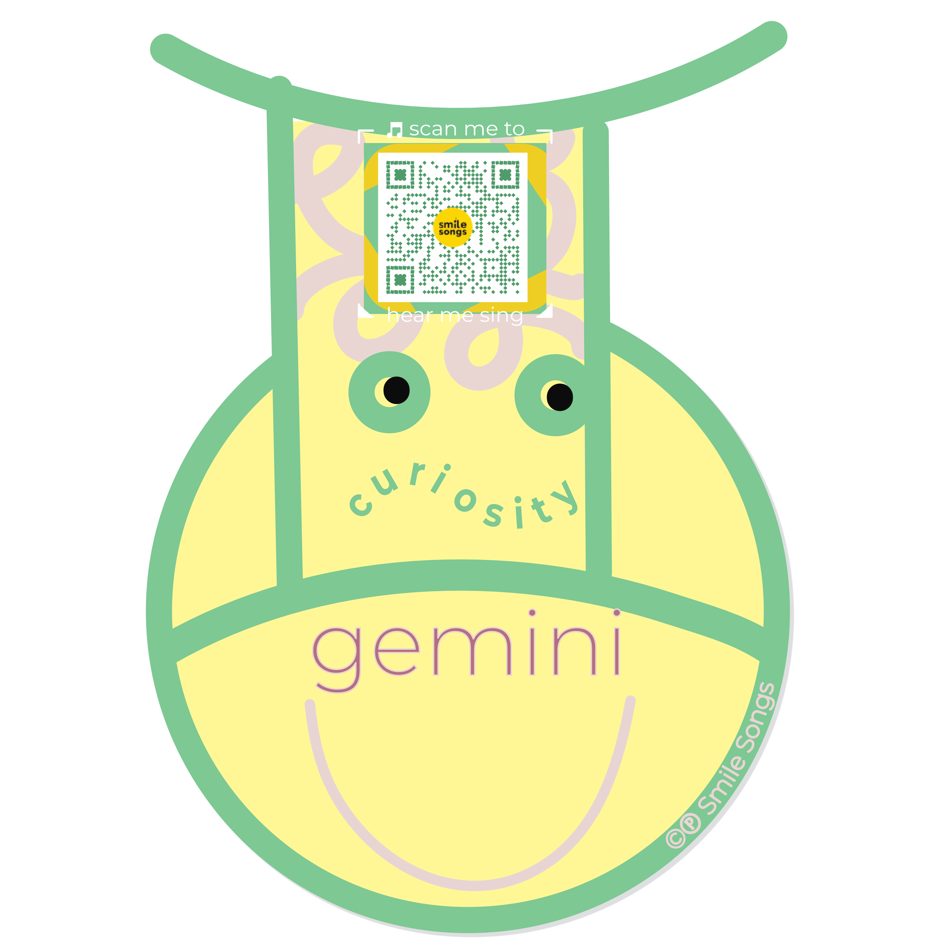 Smile Songs - Wholesale Sticker - Smile Songs 12 Zodiac Signs Astrology QR Code Stickers4