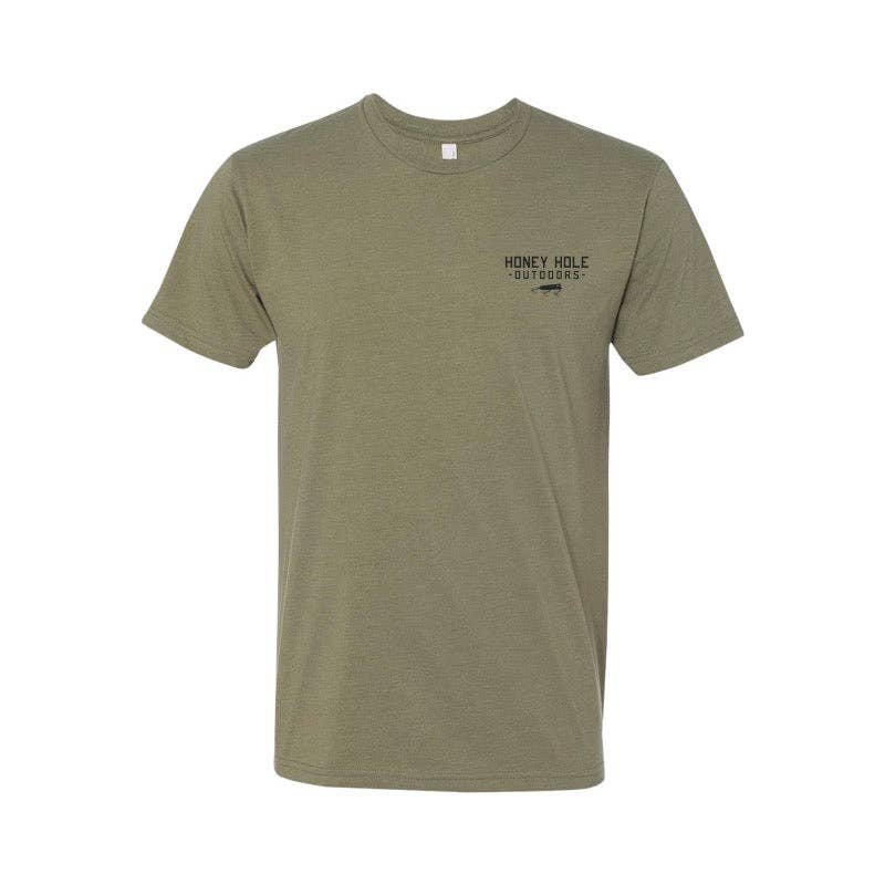 Honey Hole Outdoors – Großhandel T-Shirt mit Siebdruck – Herren – Kurzarm - Lure Stream1