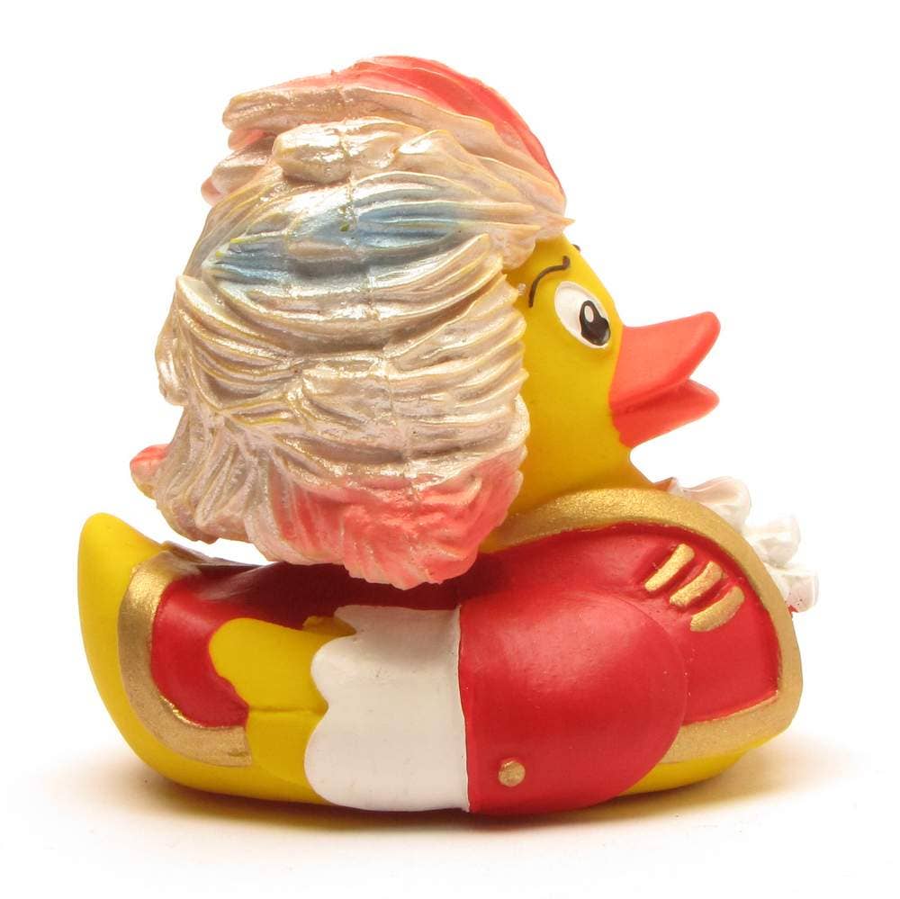 Duckshop - Wholesale Bath Toy - Baby - Rubber Duck "Rock me Amadeus" - Mozart Rubber Duck - red3