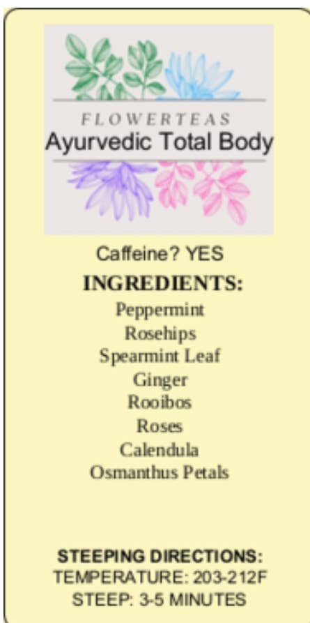 FlowerTeas – Engroshandel Løs te – Løsbladet te i løs vægt 1 lbs Kommerciel brygning Fødevareservice49