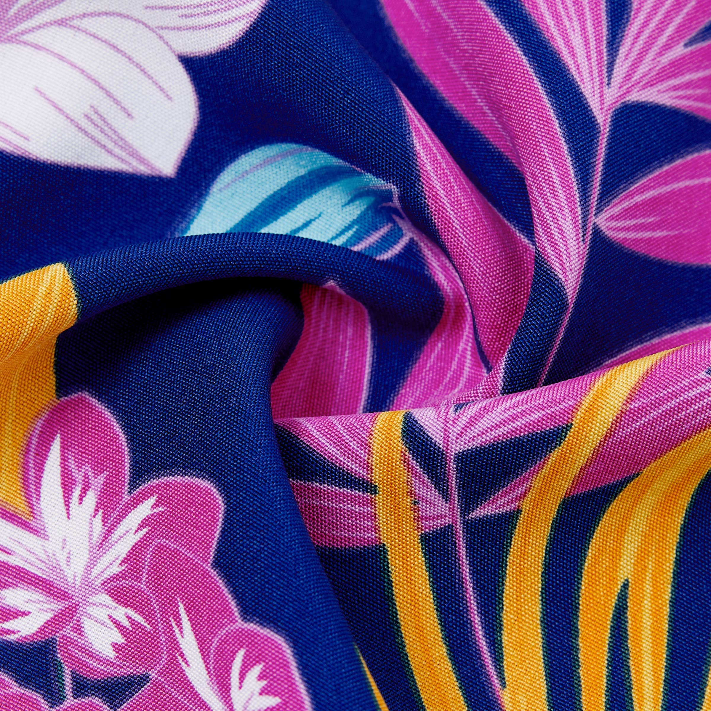 Blu profondo Abito o Set di Camicia e Pantaloncini Tropicale Hawaiano per Famiglia in vendita all'ingrosso su Faire11