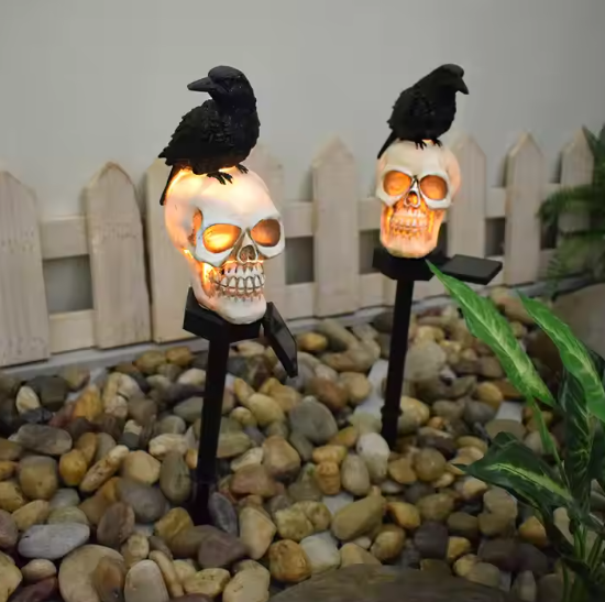 Holiday Farm – Großhandel Außen-/Gartenleuchten – In Bulk Solar-LED-Gartenleuchten mit Skelettmotiv1