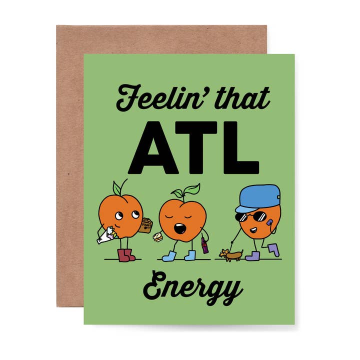 But have you ever had a Georgia Peach? Card for wholesale by Bring Aloha