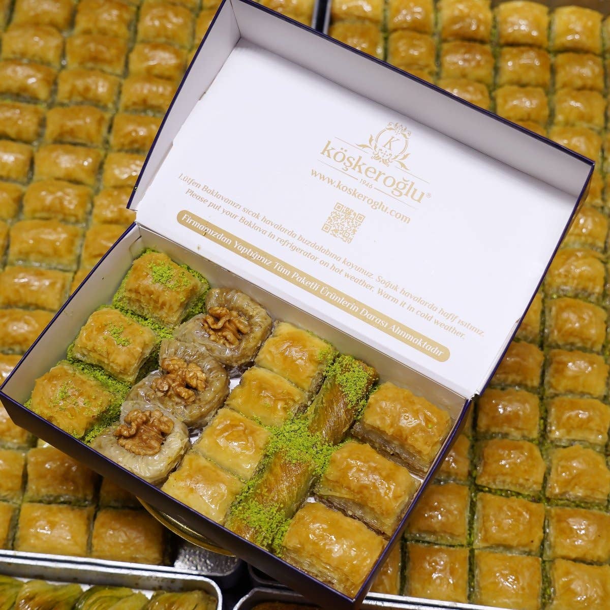 Aladdin - Wholesale Cake - Koskeroglu | Assorted Pistachio and Walnut Baklava2
