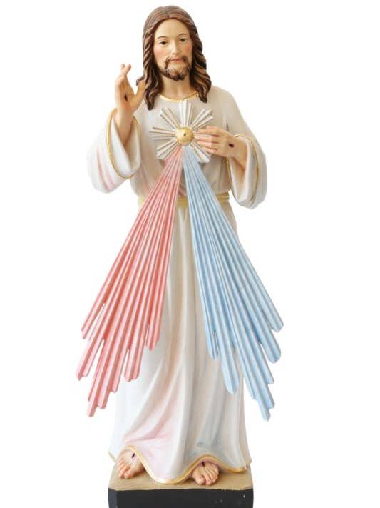 Jesus Kristus Barmhjertig Statue i Glasfiber - Håndværk Val Gardena for engroshandel hos Dolfi