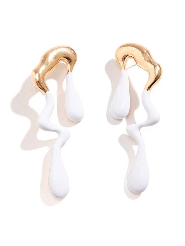 Sheer Trend – Brincos de argola por atacado – Brincos geométricos pendentes com cores contrastantes10