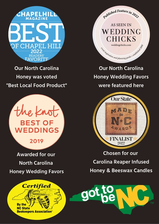 King Cobra Apiary Honey - Wholesale Honey - North Carolina Local Honey - 3 oz Glass Jar - Raw Wildflower1