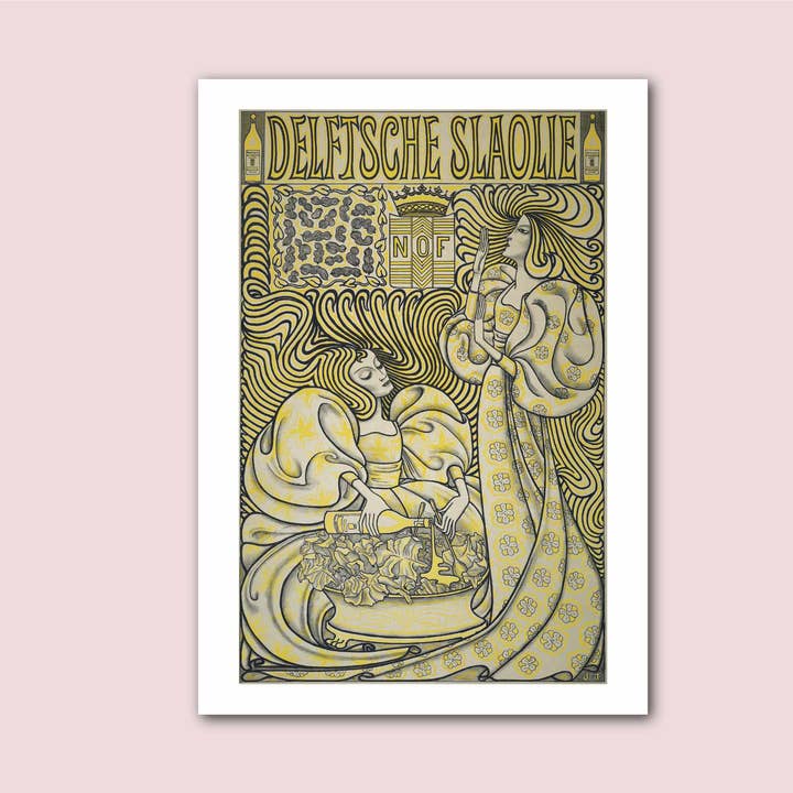 Delftsche Slaolie Salad Oil Vintage Dutch Advertising Print for wholesale by Holland Road Prints