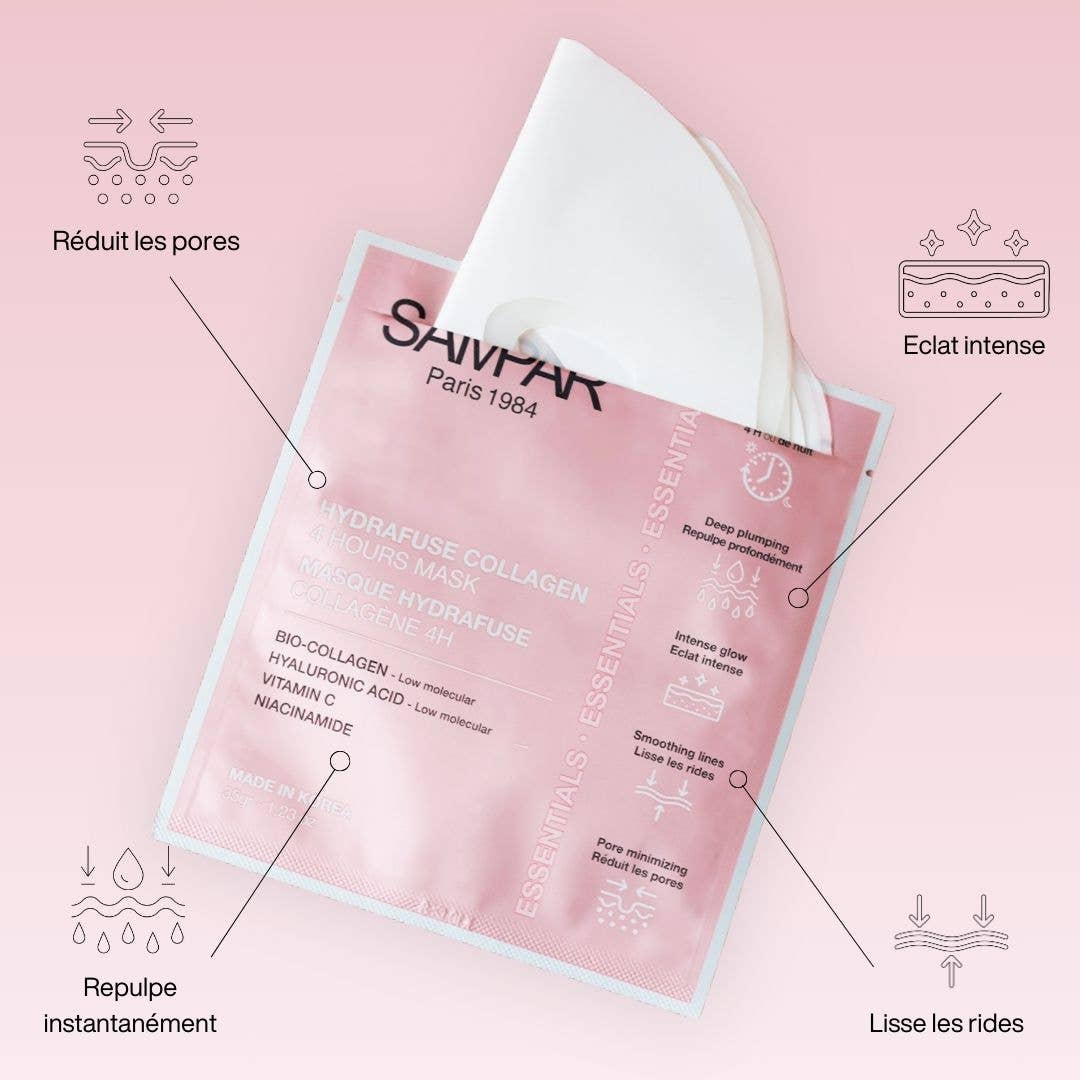 SAMPAR - Wholesale Skincare Face Mask - 4h Hydrafuse Collagene Mask | 4 units4