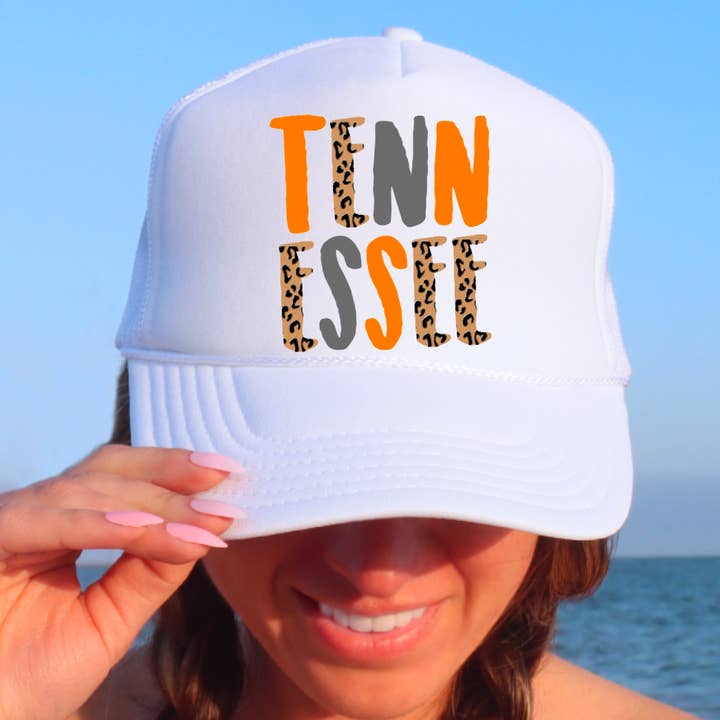 Leopard Tennessee Vols Baseball Cap for wholesale by Gia Gifts Boutique
