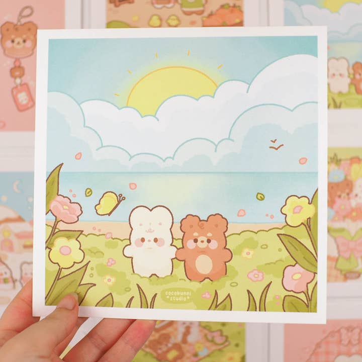 Summer Frolic Art Print for wholesale by cocobunni studio