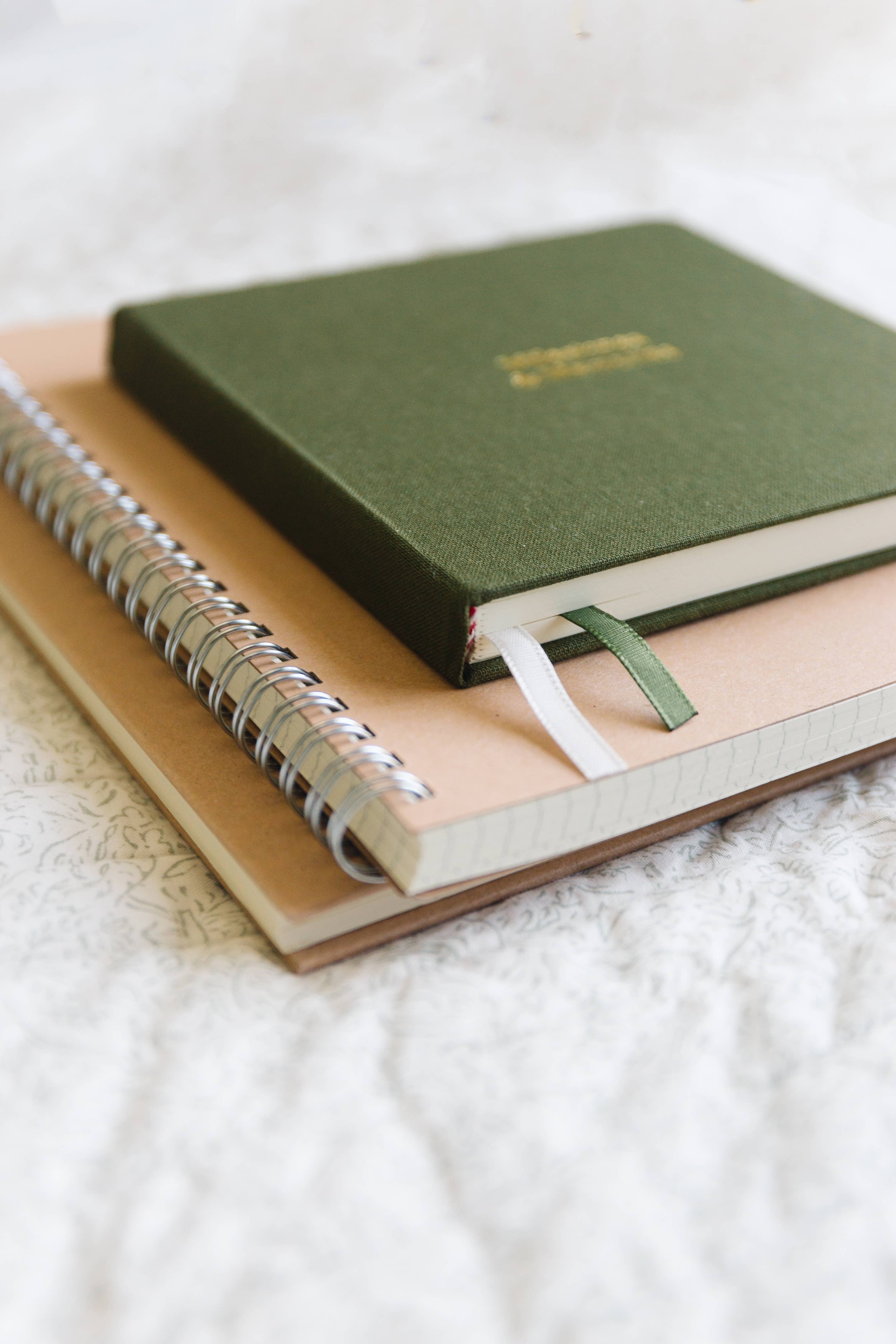 Studio Portmanteau - Wholesale Notebook - Custom Text Foil Embossed Square Linen Notebook, Earth Tones8