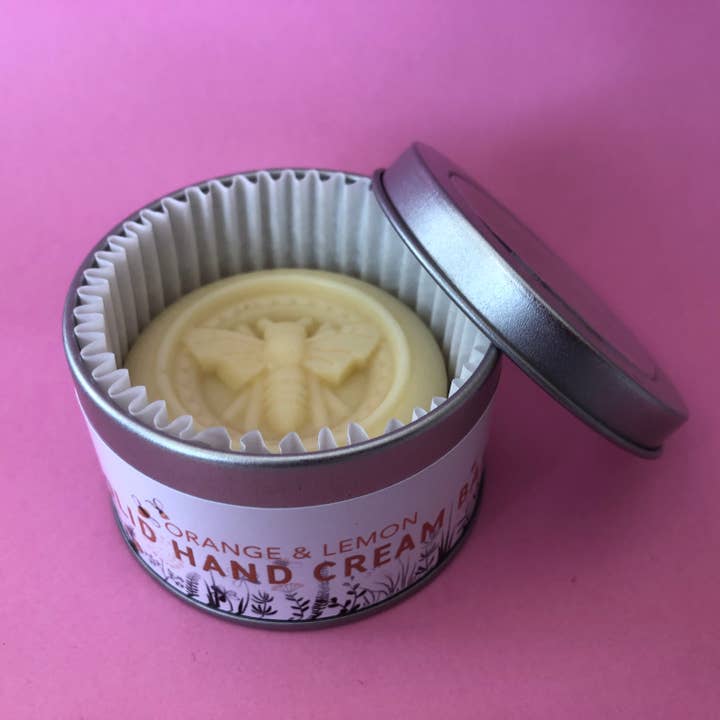 Orange & Lemon Solid Hand Cream Bar (Ready to Sell) for wholesale by Cuff & Fluff