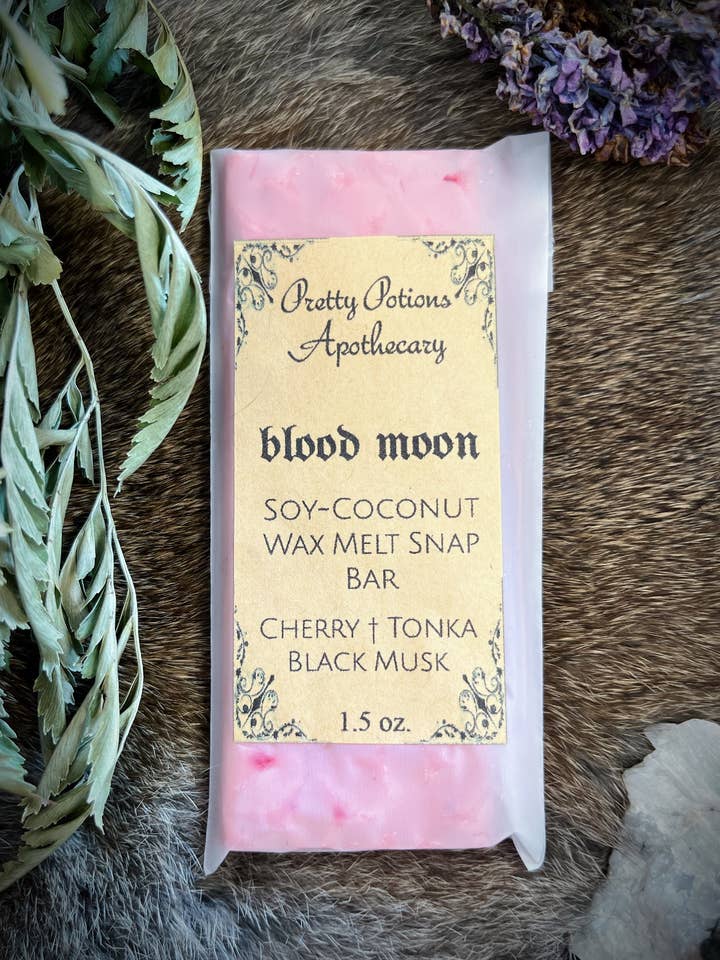 Blood Moon Wax Melt Snap Bar for wholesale by Pretty Potions Apothecary