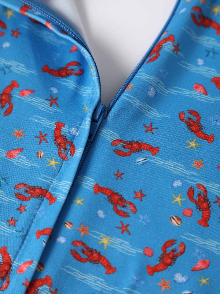 Dolly & Dotty - Vente Robe – femme - Robe originale à imprimé homard Billie Blue