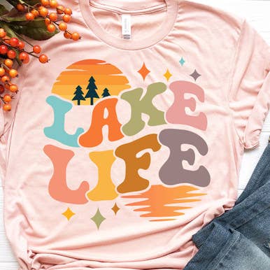 Trasferimento di calore Lake Life Retro DTF per la vendita all'ingrosso da parte di Trendy Transfers