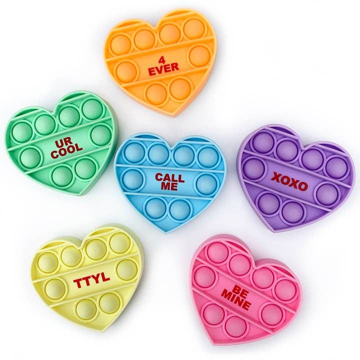 OMG ! Pop Fidgety Mini Conversation, cœurs de Saint-Valentin pour la vente par Top Trenz Inc