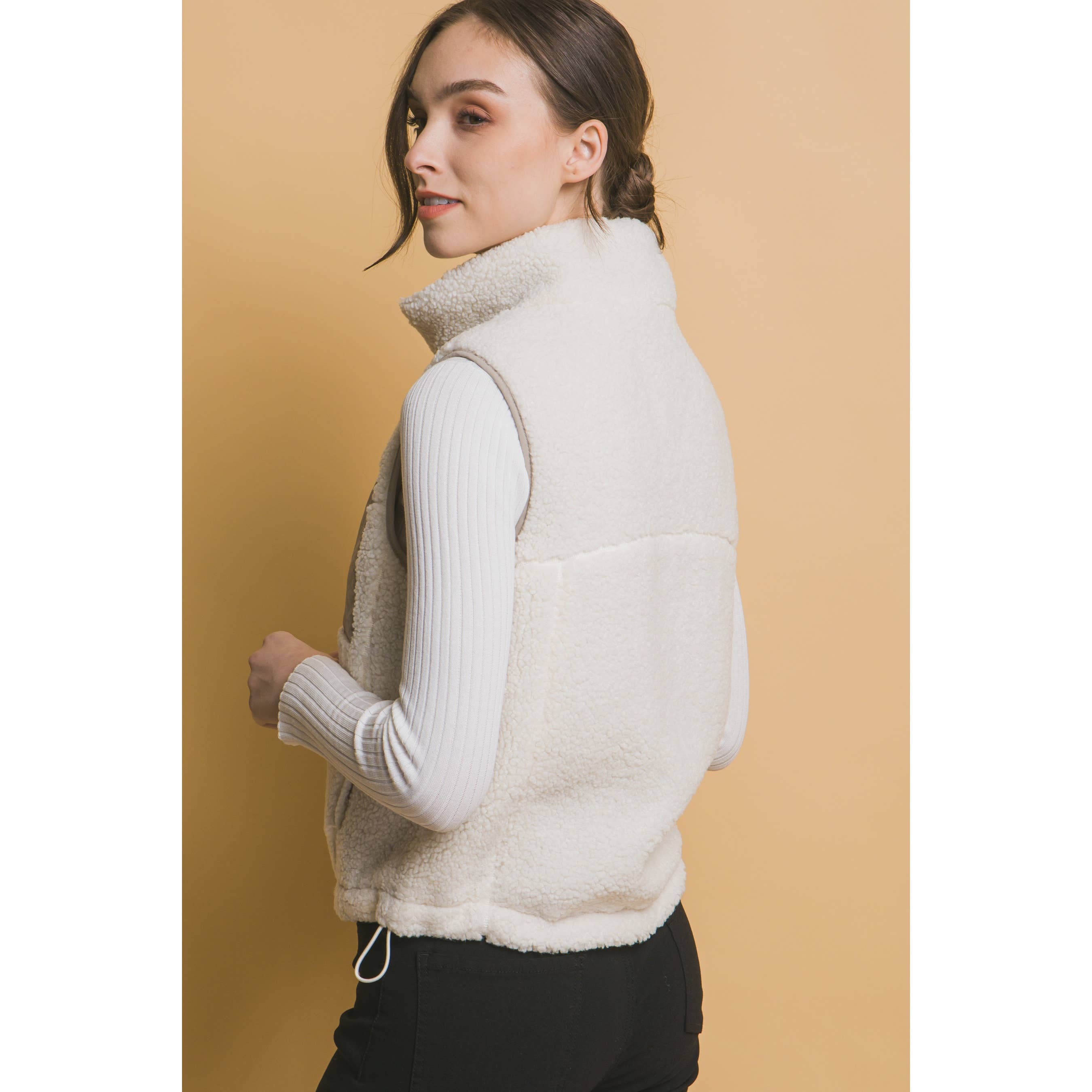 Timeless - Wholesale Outerwear Vest - Women's - Reversible Fleece Vest With Pockets9