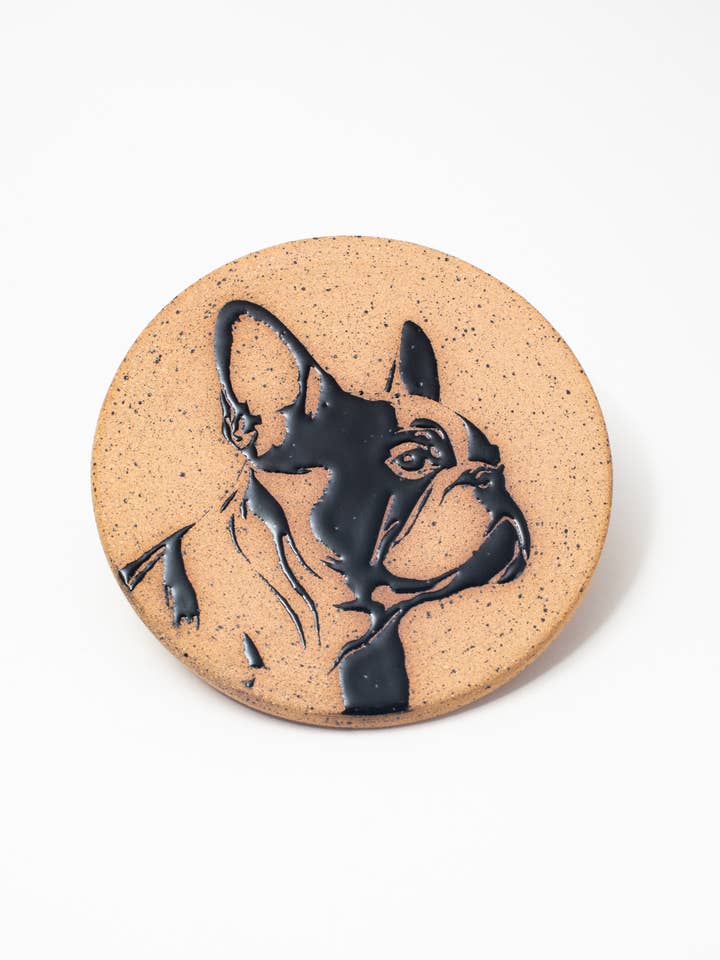 Doggy Coaster bare for wholesale by Kare Ceramics