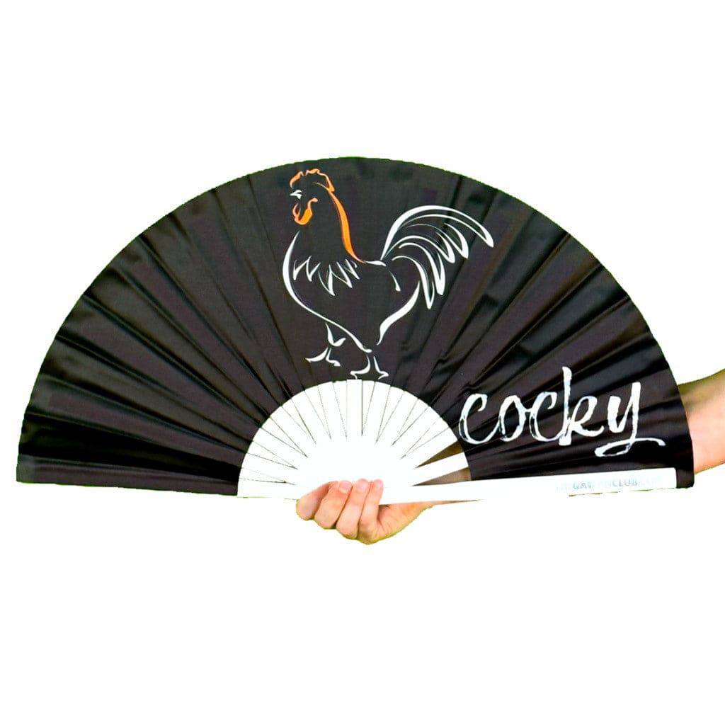 The Gay Fan Club - Wholesale Handheld Folding Fan - Cocky Fan3