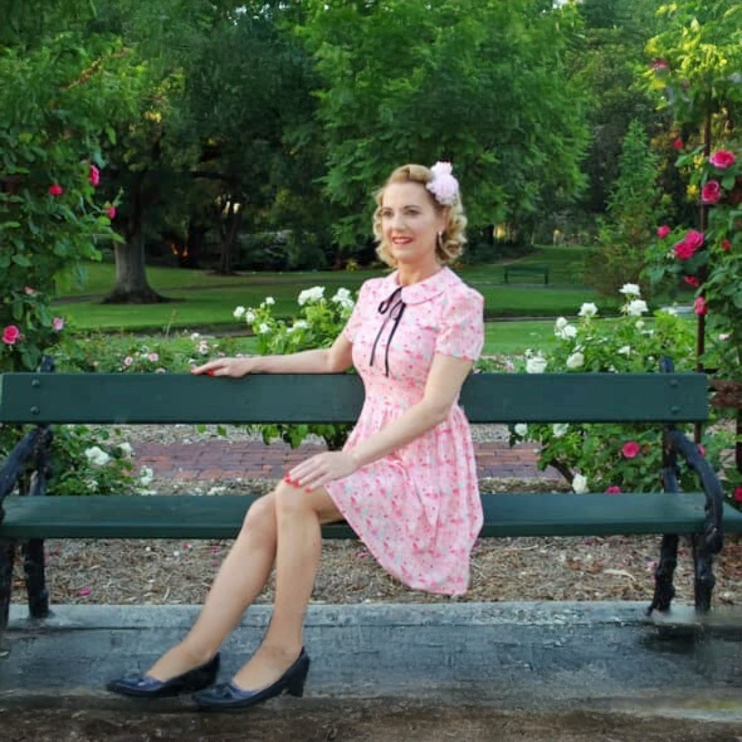 Pink Flamingo Print Mid Mod Babydoll Circle Dress for wholesale on Faire4