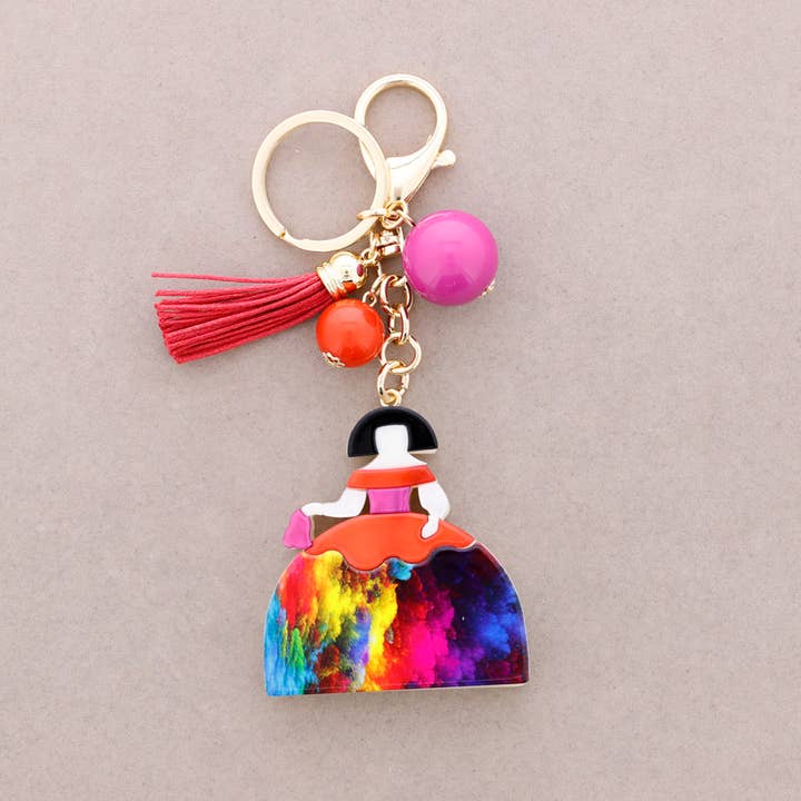 Portachiavi con figura di bambina in resina per la vendita all'ingrosso da parte di Sonata