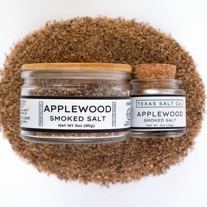 Applewood Smoked Salt for wholesale by Texas Salt Co