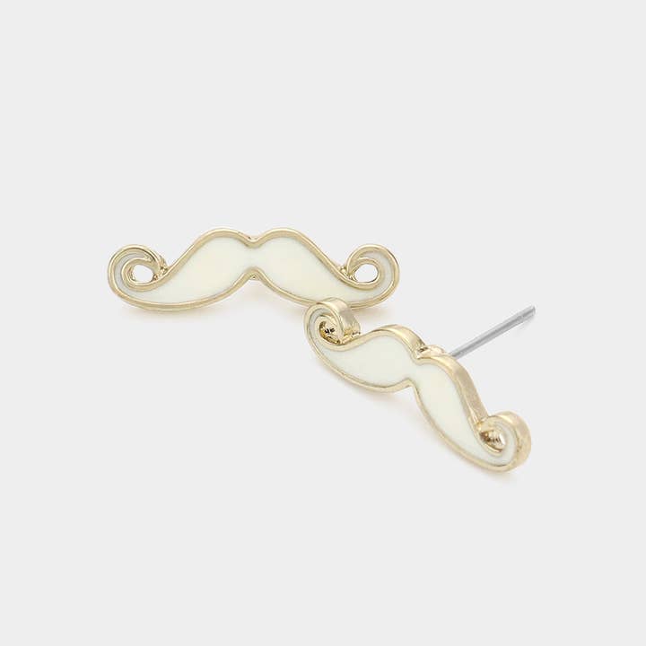 Sensibling Corp. - Wholesale Stud/Post Earrings - Mustache Stud Earrings1