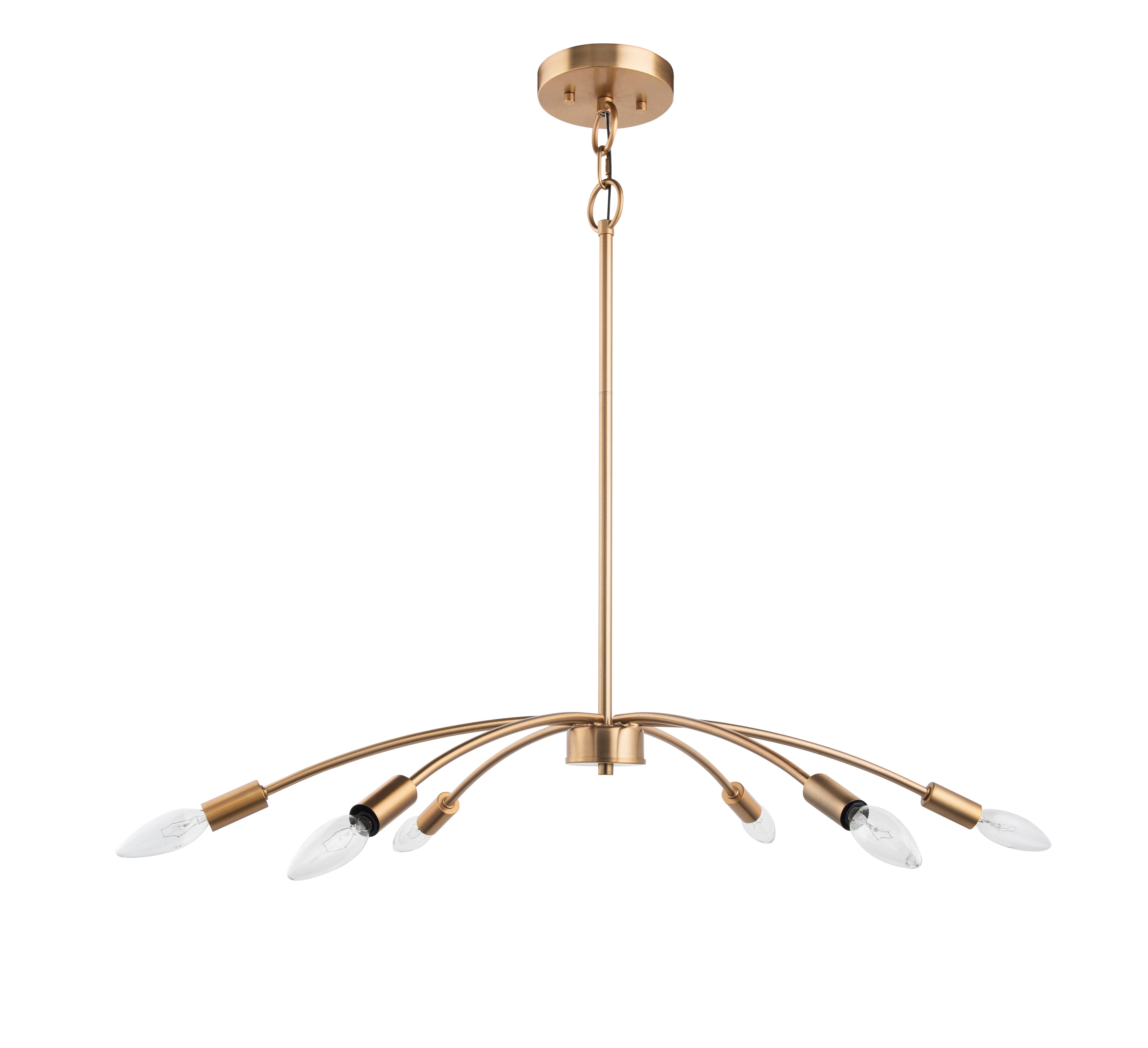 Brio Lighting - Wholesale Chandelier/Hanging Light - Sale - Nimbus Modern Arched Gold 6-Light Ceiling Chandelier7