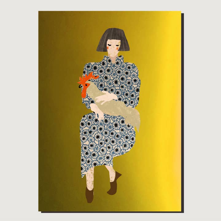 Hälsningskort TUFFLING I GÄNGET för wholesale av madame.peng