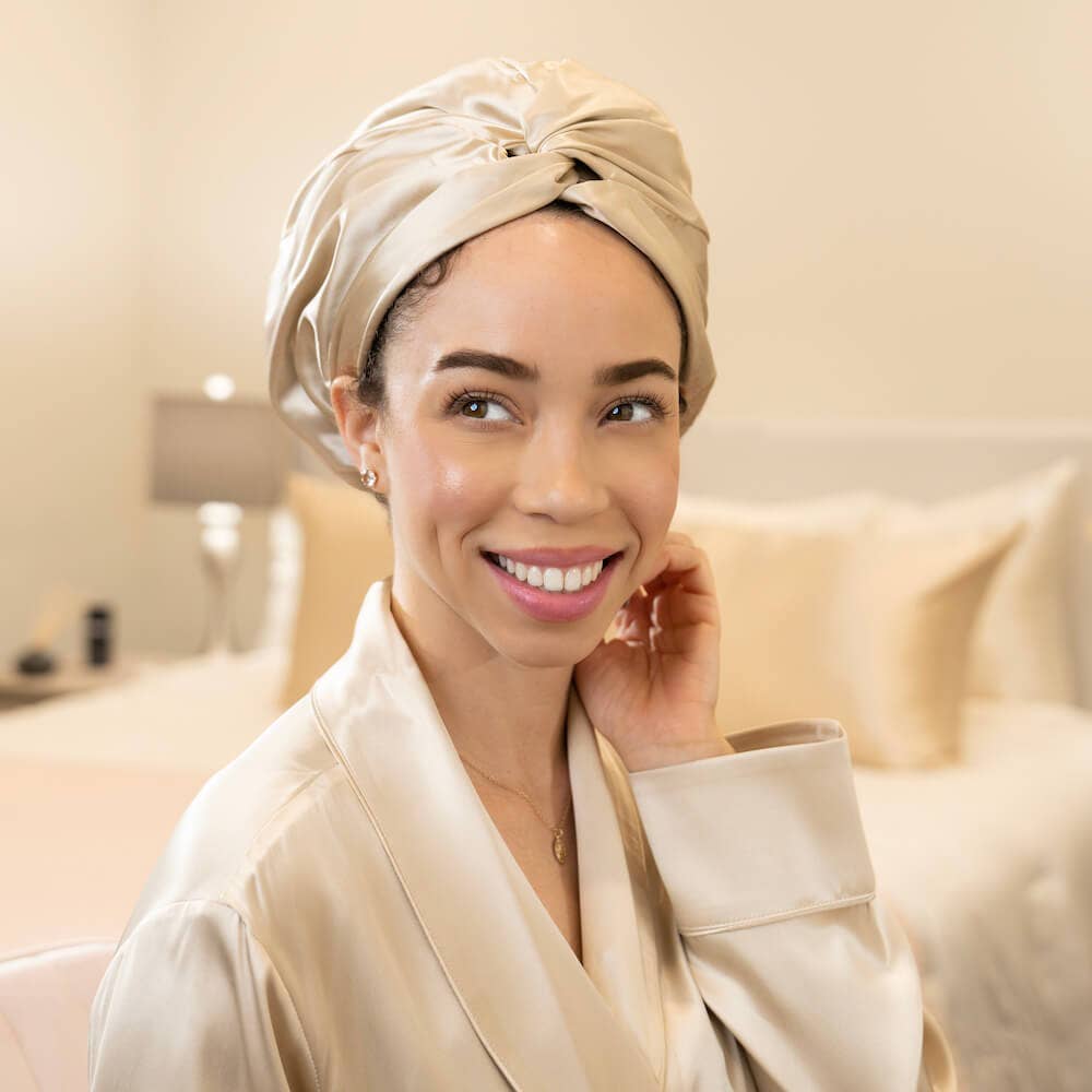 Blissy - Vente Bonnet de nuit – femme - Blissy Bonnet - Champagne3