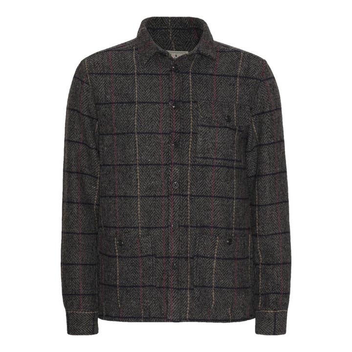 LA Jacket - Grey Check for wholesale by Dansk Bomuldskompagni