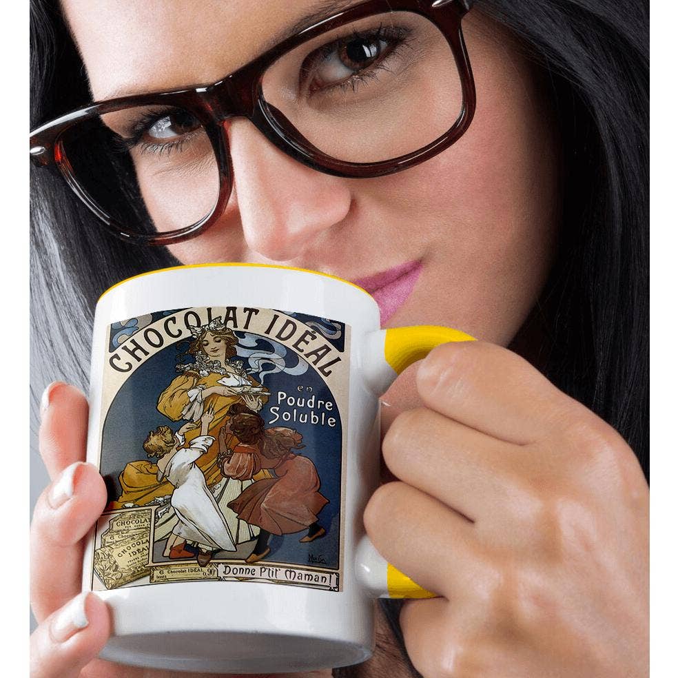3dRose - Wholesale Coffee Mug - 3dRose, Vintage Chocolat Ideal French Chocolate Advertising Poster, Mug1