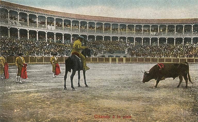 Found Image Press - Wholesale Sticker - Sticker WT-33 Picador in Bullfight, Spain0