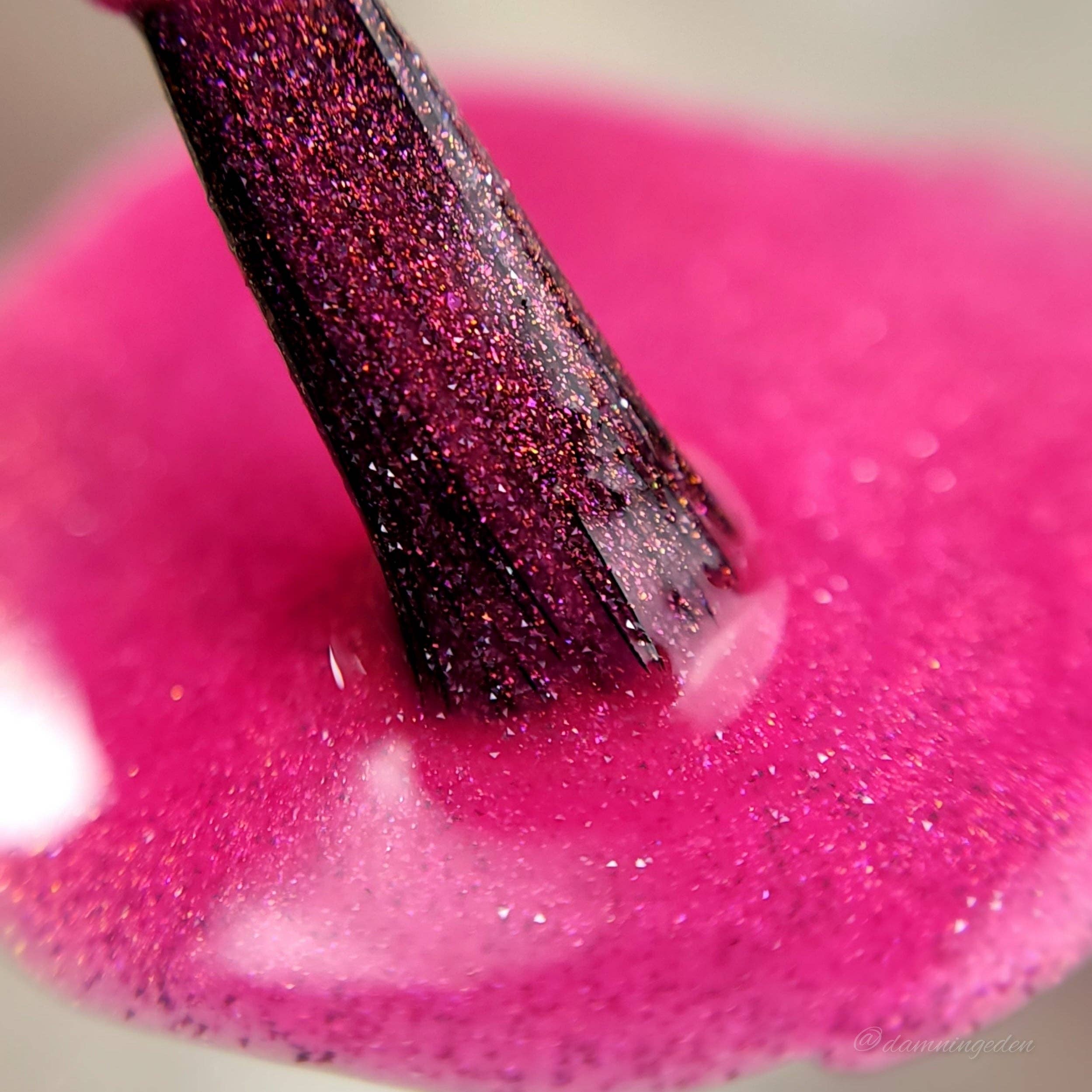 Atomic Polish - Wholesale Nail Polish - Glucose Pink Nail Polish with Silver Glitter21