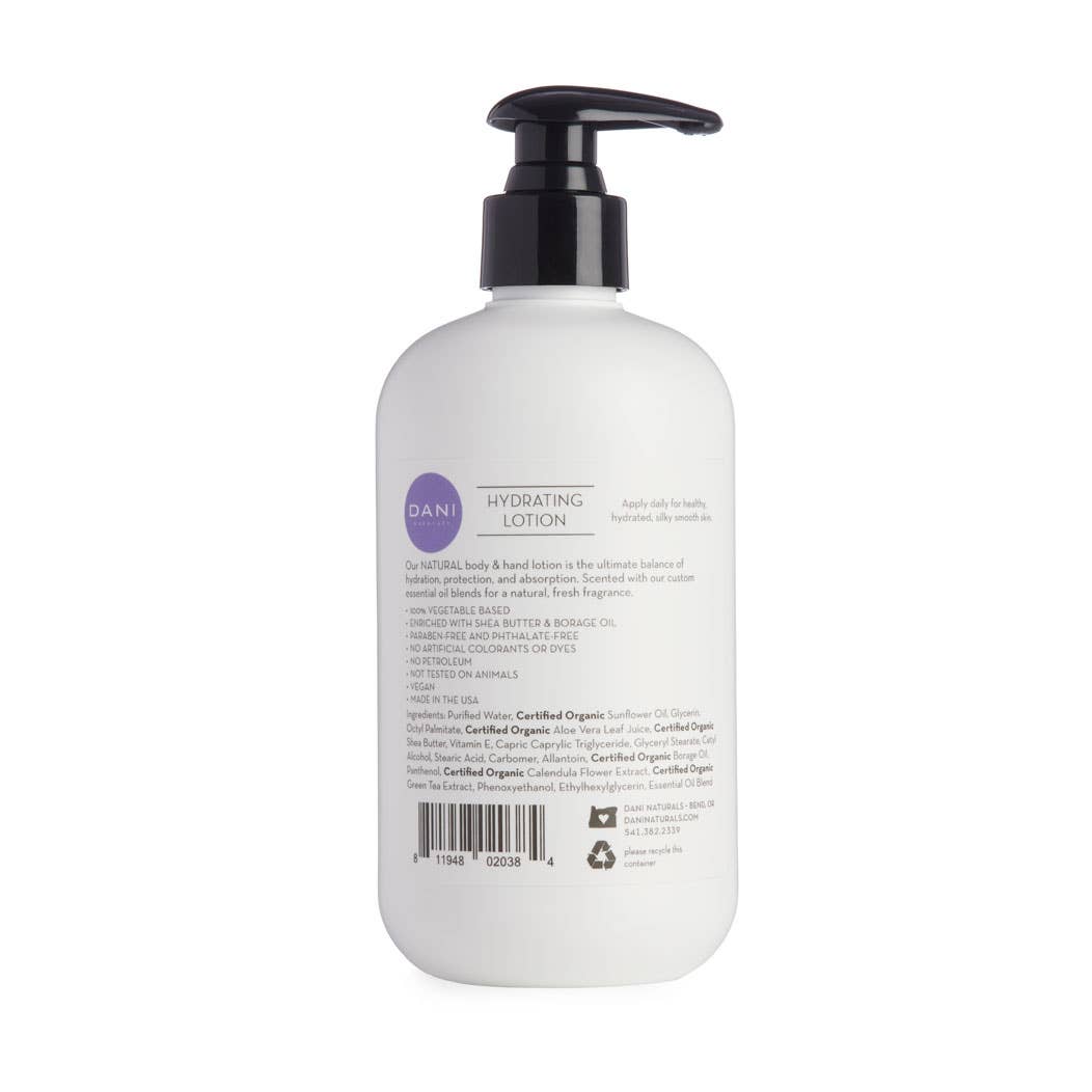 DANI Naturals - Vente Lotions mains et corps - Lotion pour les mains et le corps Citronnelle Lavande 12oz3