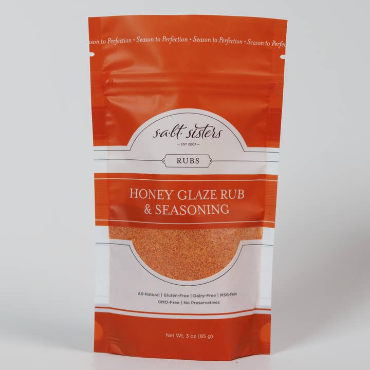 Salt Sisters – Großhandel BBQ-Rub – Rub- und Gewürzmischung - Honigglasur - 3 oz Beutel