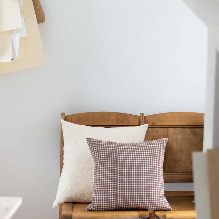 Fair + Simple - Wholesale Throw/Decorative Pillow - Woven Pillow in Textured Beige5