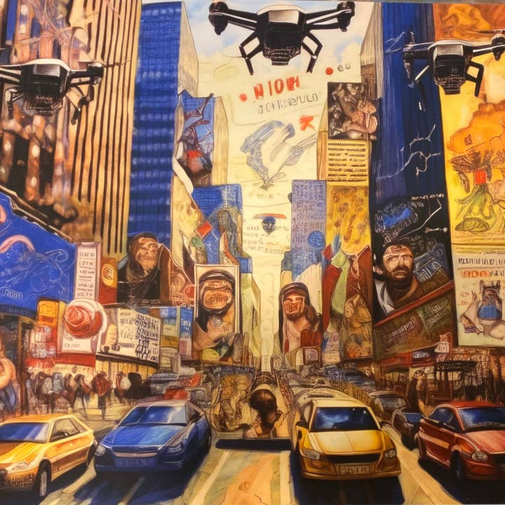 Contrôle de Drone pour la vente par EME Culture Art