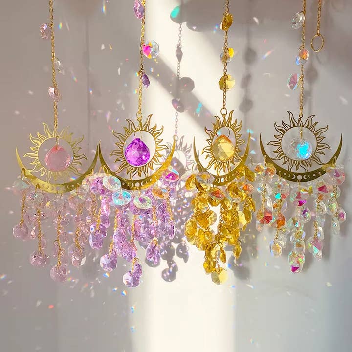 Yoga Junkies - Wholesale Suncatcher - Sonne & Mond Sonnenfänger mit Kristallen9