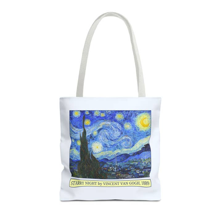 Opal and June - Wholesale Tote Bag - Women's - Starry Night by Vincent Van Gogh Art History Tote Bag7