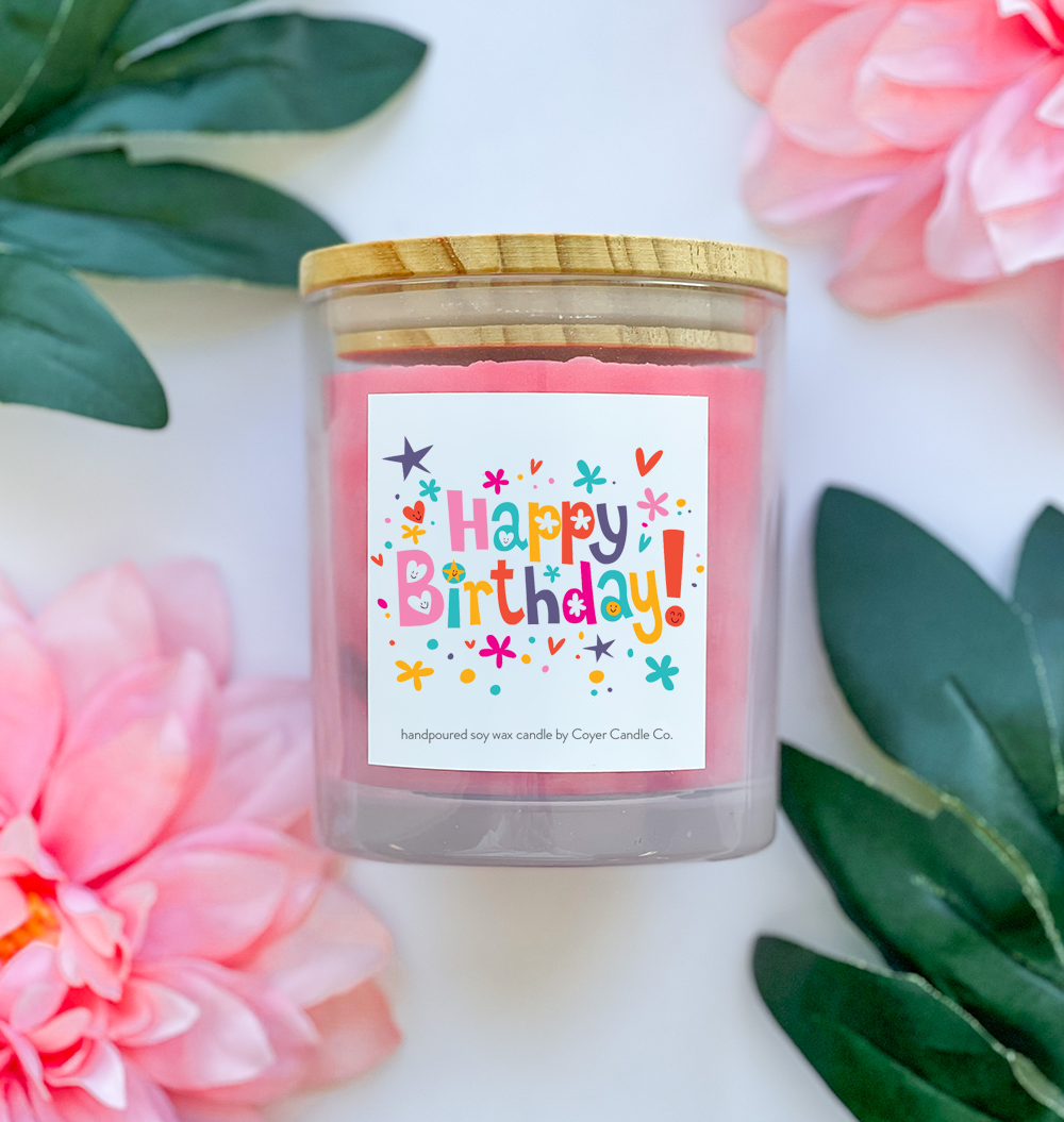 Coyer Candle Co. - Wholesale Jar/Filled Candle - Happy Birthday | 9 oz Candles30