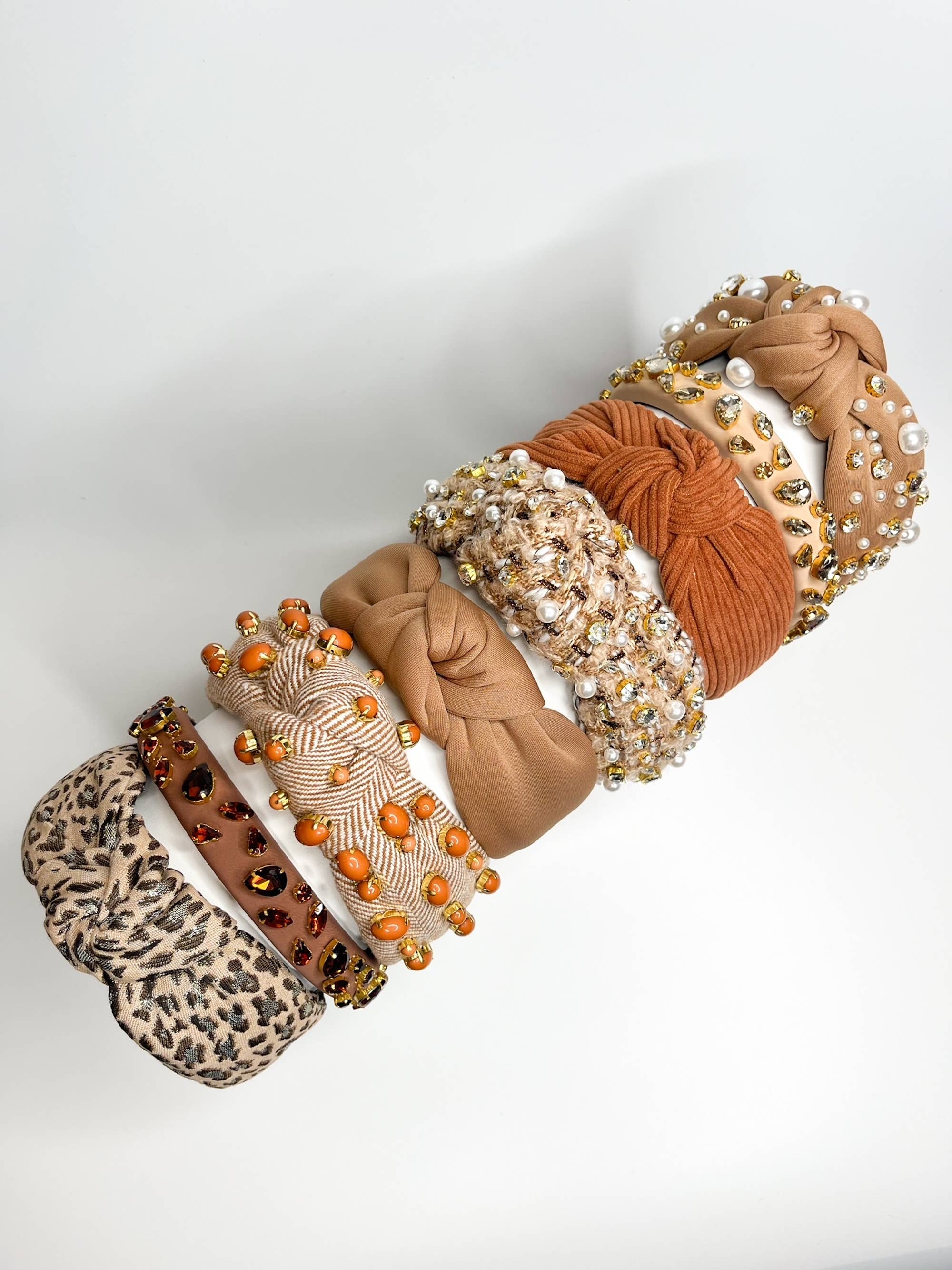 Brittyland - Wholesale Fashion Headband - Women's - Luxury Winter Headbands - Holiday Headbands - Brown Headband10