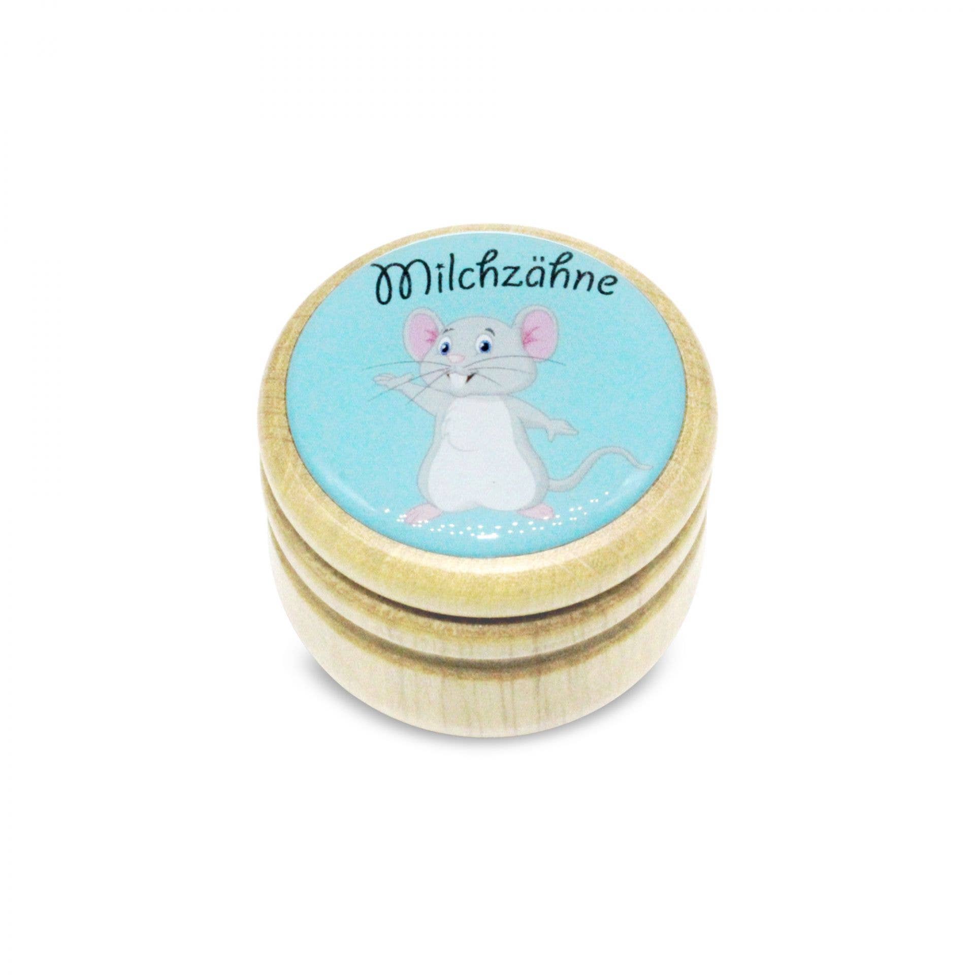 GICO Spielwaren - Wholesale Wood Toy - Kids - Milk Tooth Box Mouse Made of Wood With Screw Cap 44 mm1