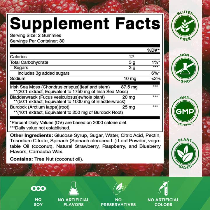 Vitamatic – wholesale Oral supplement/vitamin – Vitamatic Irish Sea Moss Gummies 3000 mg1